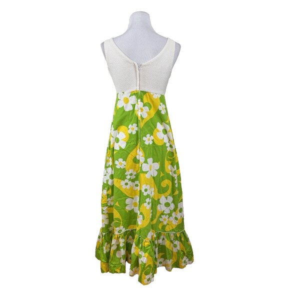 Vintage Princess Kaiulani Flower Power Hawaiian Boho hippie dress 70s Retro - Picture 9 of 11
